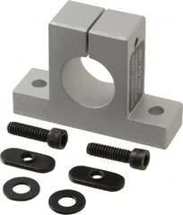 80/20 Inc. - 3 Inch Wide x 2-1/8 Inch High x 7/8 Inch Deep Single Horizontal Base - 1.004 Inch Hole x 0.257 Inch Bolt Hole Diameter - Americas Industrial Supply