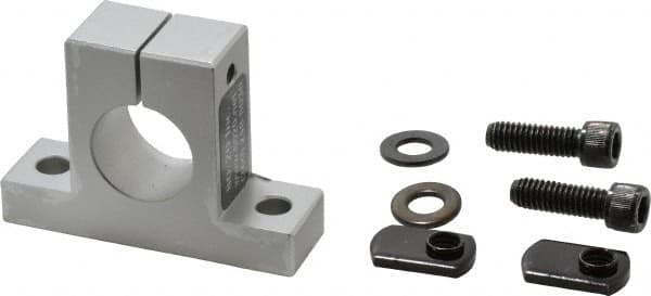 80/20 Inc. - 3 Inch Wide x 2-1/8 Inch High x 7/8 Inch Deep Single Horizontal Base - 1.004 Inch Hole x 0.328 Inch Bolt Hole Diameter - Americas Industrial Supply