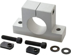 80/20 Inc. - 3-7/8 Inch Wide x 2-1/2 Inch High x 1-1/8 Inch Deep Single Horizontal Base - 1.505 Inch Hole x 0.328 Inch Bolt Hole Diameter - Americas Industrial Supply