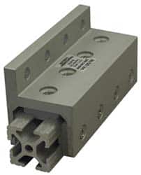 80/20 Inc. - 1-5/8" Wide, 1.968" High, Open Shelving Accessory/Component - Aluminum, 4" Long, 4" Deep, Use with Series 10 - 1010 Extrusion - Americas Industrial Supply