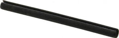 Made in USA - 1/8" Diam x 1-5/8" Long Slotted Spring Pin - Grade 1070-1090 Alloy Steel, Black Oxide Finish - Americas Industrial Supply