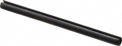 Made in USA - 1/8" Diam x 1-7/8" Long Slotted Spring Pin - Grade 1070-1090 Alloy Steel, Black Oxide Finish - Americas Industrial Supply