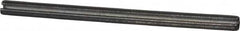 Made in USA - 1/8" Diam x 2" Long Slotted Spring Pin - Grade 1070-1090 Alloy Steel, Black Oxide Finish - Americas Industrial Supply