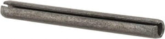 Made in USA - 3/16" Diam x 1-3/4" Long Slotted Spring Pin - Grade 1070-1090 Alloy Steel, Black Oxide Finish - Americas Industrial Supply