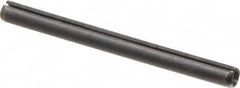 Made in USA - 3/16" Diam x 2-1/4" Long Slotted Spring Pin - Grade 1070-1090 Alloy Steel, Black Oxide Finish - Americas Industrial Supply