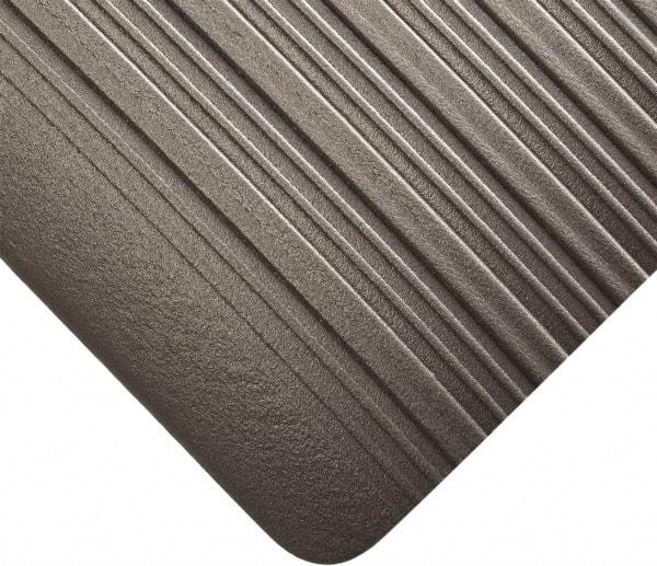 Wearwell - 60' Long x 3' Wide, Dry Environment, Anti-Fatigue Matting - Gray, Vinyl with Vinyl Sponge Base - Americas Industrial Supply