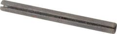 Made in USA - 1/4" Diam x 2-3/4" Long Slotted Spring Pin - Grade 1070-1090 Alloy Steel, Black Oxide Finish - Americas Industrial Supply