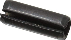 Made in USA - 5/16" Diam x 7/8" Long Slotted Spring Pin - Grade 1070-1090 Alloy Steel, Black Oxide Finish - Americas Industrial Supply