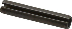 Made in USA - 5/16" Diam x 1-5/8" Long Slotted Spring Pin - Grade 1070-1090 Alloy Steel, Black Oxide Finish - Americas Industrial Supply