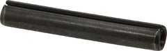 Made in USA - 5/16" Diam x 2" Long Slotted Spring Pin - Grade 1070-1090 Alloy Steel, Black Oxide Finish - Americas Industrial Supply