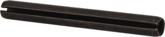 Made in USA - 5/16" Diam x 2-3/4" Long Slotted Spring Pin - Grade 1070-1090 Alloy Steel, Black Oxide Finish - Americas Industrial Supply