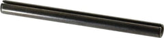 Made in USA - 5/16" Diam x 3-3/4" Long Slotted Spring Pin - Grade 1070-1090 Alloy Steel, Black Oxide Finish - Americas Industrial Supply