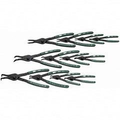 SK - 12 Piece, Convertible Retaining Ring Pliers Set - Comes in Plastic Case - Americas Industrial Supply