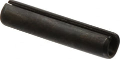Made in USA - 7/16" Diam x 2" Long Slotted Spring Pin - Grade 1070-1090 Alloy Steel, Black Oxide Finish - Americas Industrial Supply