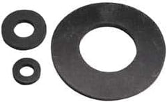 Made in USA - #10 Screw, Grade 60 Neoprene Standard Flat Washer - 0.17" ID x 1/2" OD, 0.108" Thick, Plain Finish - Americas Industrial Supply