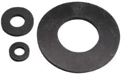 Made in USA - 3/8" Screw, Grade 60 Neoprene Standard Flat Washer - 0.355" ID x 5/8" OD, 0.108" Thick, Plain Finish - Americas Industrial Supply