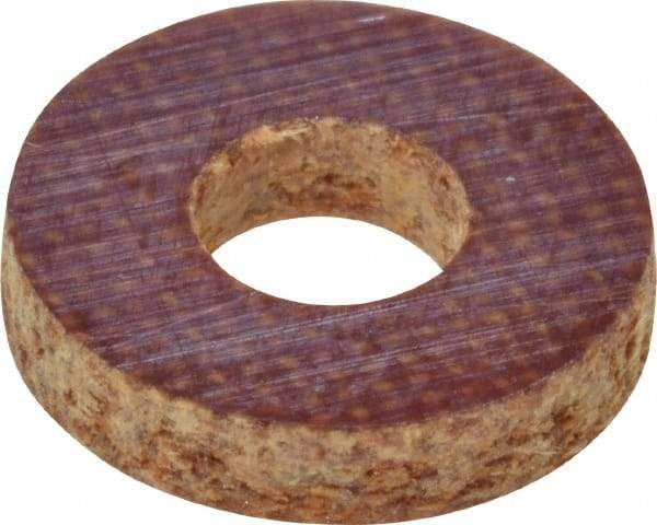 Made in USA - #4 Screw, Grade LE Phenolic Standard Flat Washer - 1/8" ID x 0.312" OD, 0.063" Thick, Plain Finish - Americas Industrial Supply