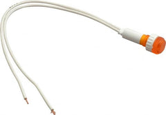 ACI - 220 V Amber Lens Indicating Light - Round Lens, Leads Connector, 31.6" OAL x 13.5" Wide - Americas Industrial Supply