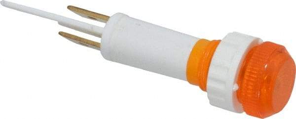 ACI - 24 V Amber Lens Indicating Light - Round Lens, Blade Connector, 52.6" OAL x 13.5" Wide - Americas Industrial Supply