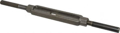 Made in USA - 3,500 Lb Load Limit, 5/8" Thread Diam, 6" Take Up, Steel Stub & Stub Turnbuckle - 7-7/8" Body Length, 7/8" Neck Length, 15" Closed Length - Americas Industrial Supply