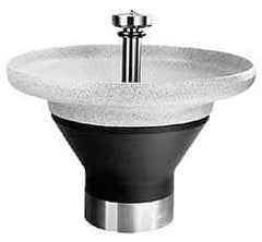 Bradley - Circular, Infrared Sensor, Internal Drain, 54" Diam, 8 Person Capacity, Terreon, Wash Fountain - 4.5 GPM, 8-1/2" Bowl Depth, 34" High - Americas Industrial Supply