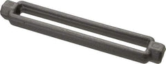 Made in USA - 2,200 Lb Load Limit, 1/2" Thread Diam, 6" Take Up, Steel Turnbuckle Body Turnbuckle - 7-1/2" Body Length, 3/4" Neck Length, 14" Closed Length - Americas Industrial Supply
