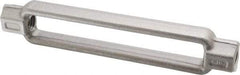 Made in USA - 3,500 Lb Load Limit, 5/8" Thread Diam, 6" Take Up, Steel Turnbuckle Body Turnbuckle - 7-3/4" Body Length, 7/8" Neck Length, 15" Closed Length - Americas Industrial Supply