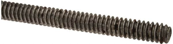 Value Collection - #10-24 UNC (Coarse), 3' Long, Low Carbon Steel Threaded Rod - Oil Finish Finish, Right Hand Thread - Americas Industrial Supply
