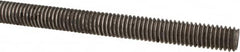 Made in USA - 3/8-16 UNC (Coarse), 3' Long, Low Carbon Steel Threaded Rod - Oil Finish Finish, Right Hand Thread - Americas Industrial Supply