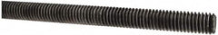 Made in USA - 7/16-14 UNC (Coarse), 3' Long, Low Carbon Steel Threaded Rod - Oil Finish Finish, Right Hand Thread - Americas Industrial Supply