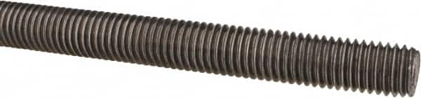 Made in USA - 5/8-11 UNC (Coarse), 3' Long, Low Carbon Steel Threaded Rod - Oil Finish Finish, Right Hand Thread - Americas Industrial Supply