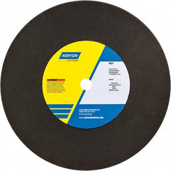 Norton - 16" Aluminum Oxide Cutoff Wheel - 5/32" Thick, 1" Arbor - Americas Industrial Supply