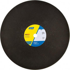 Norton - 20" Aluminum Oxide Cutoff Wheel - 5/32" Thick, 1" Arbor - Americas Industrial Supply