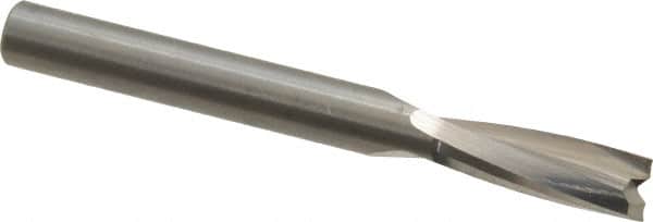 Onsrud - 1/4" Cutting Diam x 3/4" Length of Cut, 2 Flute, Upcut Spiral Router Bit - Uncoated, Right Hand Cut, Solid Carbide, 2-1/2" OAL x 1/4" Shank Diam, Double Edge, 11° Helix Angle - Americas Industrial Supply