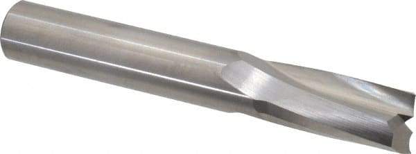 Onsrud - 1/2" Cutting Diam x 1-1/8" Length of Cut, 2 Flute, Upcut Spiral Router Bit - Uncoated, Right Hand Cut, Solid Carbide, 3-1/2" OAL x 1/2" Shank Diam, Double Edge, 11° Helix Angle - Americas Industrial Supply