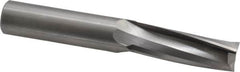 Onsrud - 3/4" Cutting Diam x 2-1/8" Length of Cut, 3 Flute, Upcut Spiral Router Bit - Uncoated, Right Hand Cut, Solid Carbide, 5" OAL x 3/4" Shank Diam, Three Edge, 10° Helix Angle - Americas Industrial Supply