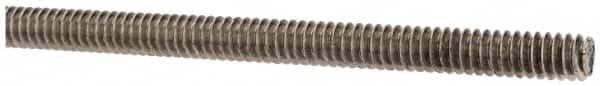 Made in USA - #10-24 UNC (Coarse), 3' Long, Stainless Steel Threaded Rod - Right Hand Thread - Americas Industrial Supply