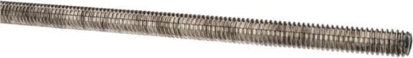 Made in USA - 5/16-18 UNC (Coarse), 3' Long, Stainless Steel Threaded Rod - Right Hand Thread - Americas Industrial Supply