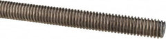 Made in USA - 3/8-16 UNC (Coarse), 3' Long, Stainless Steel Threaded Rod - Right Hand Thread - Americas Industrial Supply