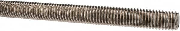 Made in USA - 1/2-13 UNC (Coarse), 3' Long, Stainless Steel Threaded Rod - Right Hand Thread - Americas Industrial Supply