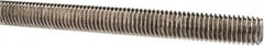 Made in USA - 1/2-13 UNC (Coarse), 3' Long, Stainless Steel Threaded Rod - Right Hand Thread - Americas Industrial Supply