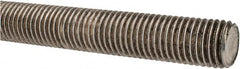 Made in USA - 7/8-9 UNC (Coarse), 3' Long, Stainless Steel Threaded Rod - Right Hand Thread - Americas Industrial Supply