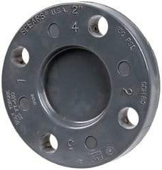 Value Collection - 2" Pipe, 5-15/16" OD, PVC Blind Pipe Flange - Schedule 80, Gray - Americas Industrial Supply