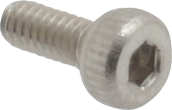 Value Collection - M2x0.40 Metric Coarse Hex Socket Drive, Socket Cap Screw - Grade 18-8 & Austenitic A2 Stainless Steel, Uncoated, Fully Threaded, 5mm Length Under Head - Americas Industrial Supply