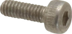 Value Collection - M2x0.40 Metric Coarse Hex Socket Drive, Socket Cap Screw - Grade 18-8 & Austenitic A2 Stainless Steel, Uncoated, Fully Threaded, 6mm Length Under Head - Americas Industrial Supply