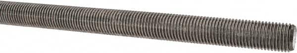 Made in USA - 7/16-20 UNF (Fine), 3' Long, Stainless Steel Threaded Rod - Right Hand Thread - Americas Industrial Supply