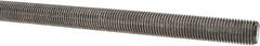 Made in USA - 7/16-20 UNF (Fine), 3' Long, Stainless Steel Threaded Rod - Right Hand Thread - Americas Industrial Supply