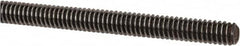 Value Collection - 1/4-20 UNC (Coarse), 3' Long, Alloy Steel Threaded Rod - Plain Finish, Right Hand Thread - Americas Industrial Supply
