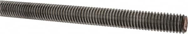 Value Collection - 1/2-13 UNC (Coarse), 3' Long, Alloy Steel Threaded Rod - Plain Finish, Right Hand Thread - Americas Industrial Supply