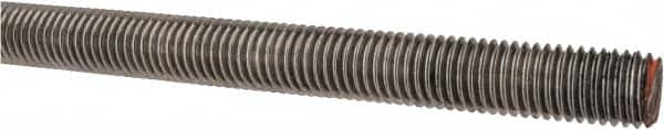 Value Collection - 5/8-11 UNC (Coarse), 3' Long, Alloy Steel Threaded Rod - Plain Finish, Right Hand Thread - Americas Industrial Supply